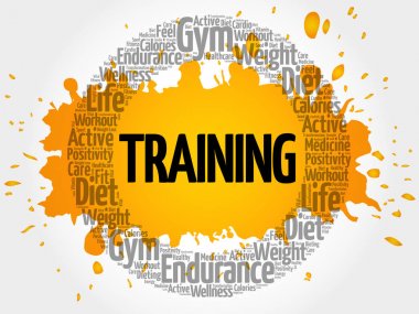 Daire damga kelime bulutu eğitim