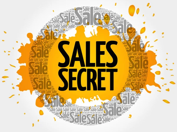 Ventes Mots secrets cloud — Image vectorielle