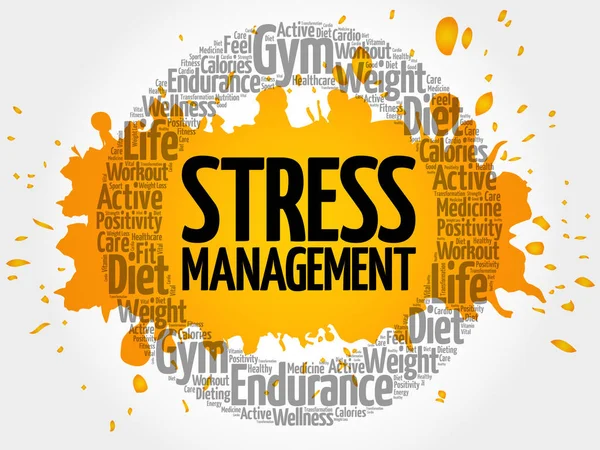 Stress Management cirkel stämpel — Stock vektor