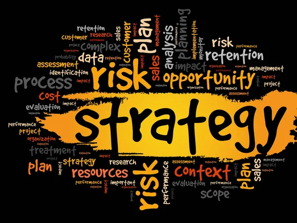 Strategie word cloud — Stockvector