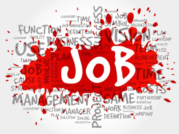 Job word cloud collage — Stockvector