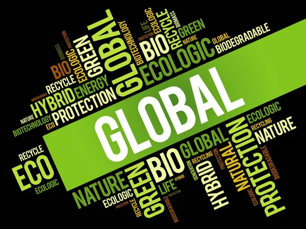 Global word cloud — Stockvector