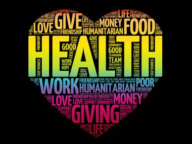 Sağlık kelime bulutu