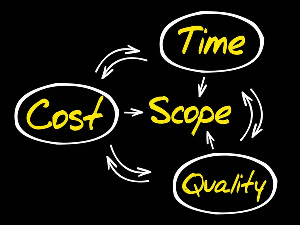 Project management process — Stock Vector