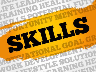 Becerileri kelime bulutu kolaj