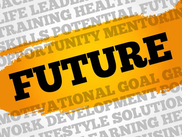 Gelecekteki kelime bulutu kolaj