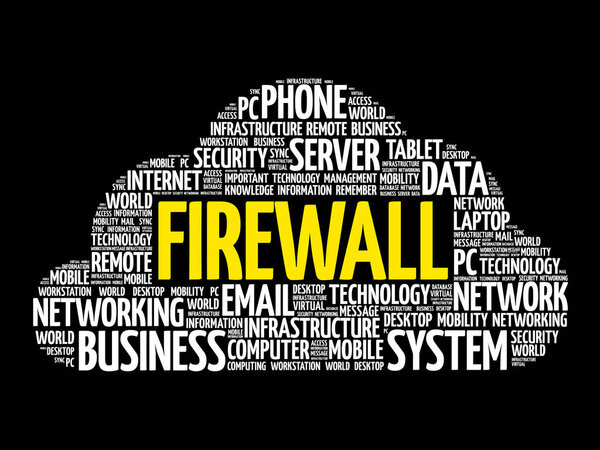 Облачный коллаж слов FIREWALL
