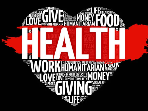 Sağlık kelime bulutu