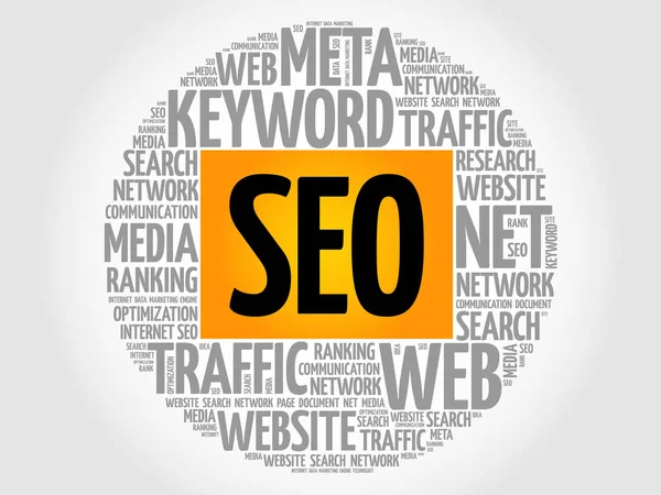 SEO - Arama Motoru İyimserleştirmesi — Stok Vektör