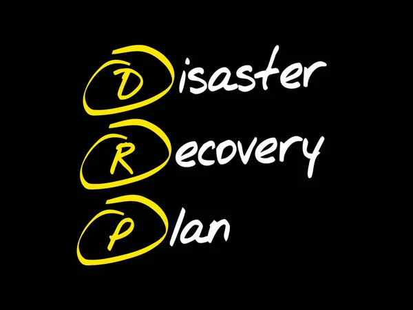 Drp-재해 복구 계획 — 스톡 벡터