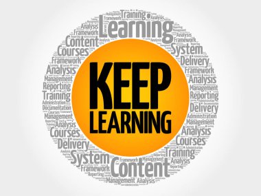 Daire kelime bulutu öğrenme tutmak