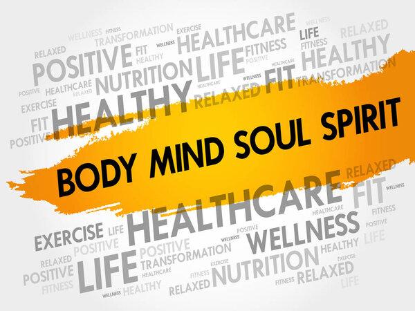 Body Mind Soul Spirit word cloud