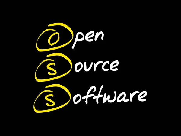 OSS Open Source Software — стоковый вектор