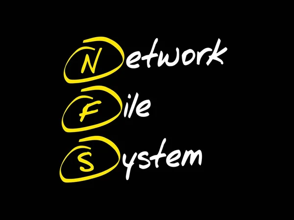Sistem Berkas Jaringan NFS - Stok Vektor