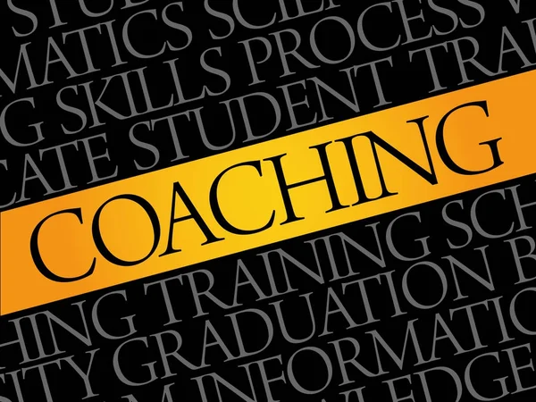 COACHING word cloud — Stock Vector