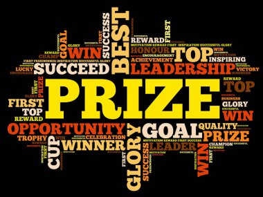 Ödül kelime bulutu, iş kavramı