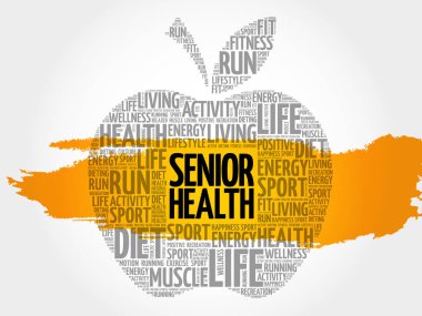 Üst düzey sağlık elma kelime bulutu