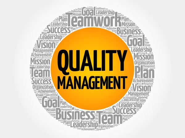 Quality Management word cloud — Stock Vector