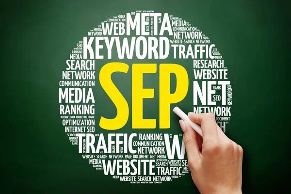 SEP (search engine positioning) — Stock Photo, Image