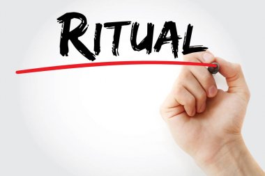 El ritüel marker ile yazma