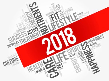 2018 kelime bulut kolaj