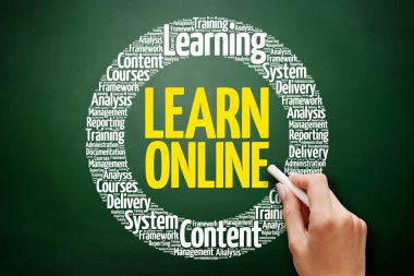 Online kelime bulutu kolaj öğrenin