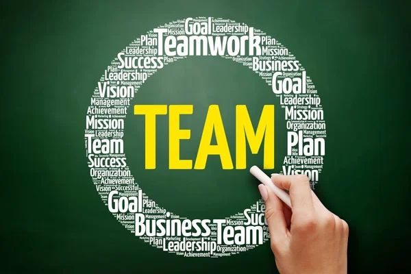 TEAM plan word cloud collage — Stock Photo, Image