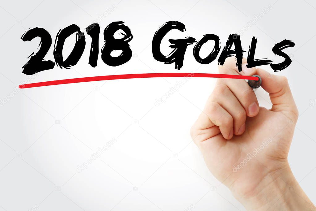 Hand writing 2018 Goals