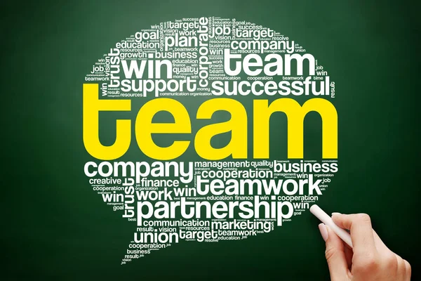 TEAM message bubble word cloud — Stock Photo, Image