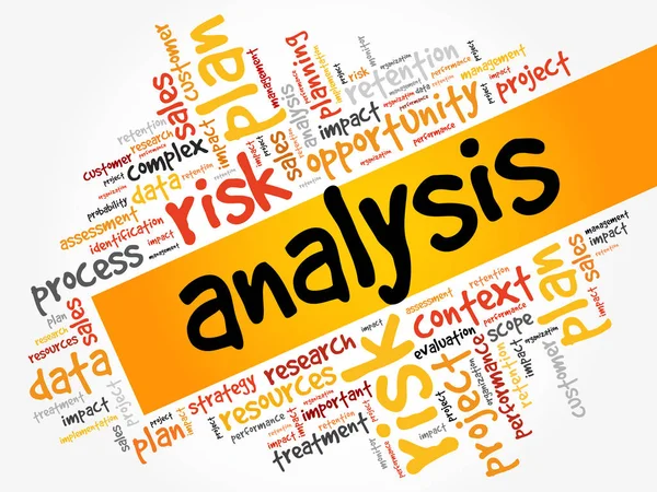Nube de palabras análisis — Archivo Imágenes Vectoriales