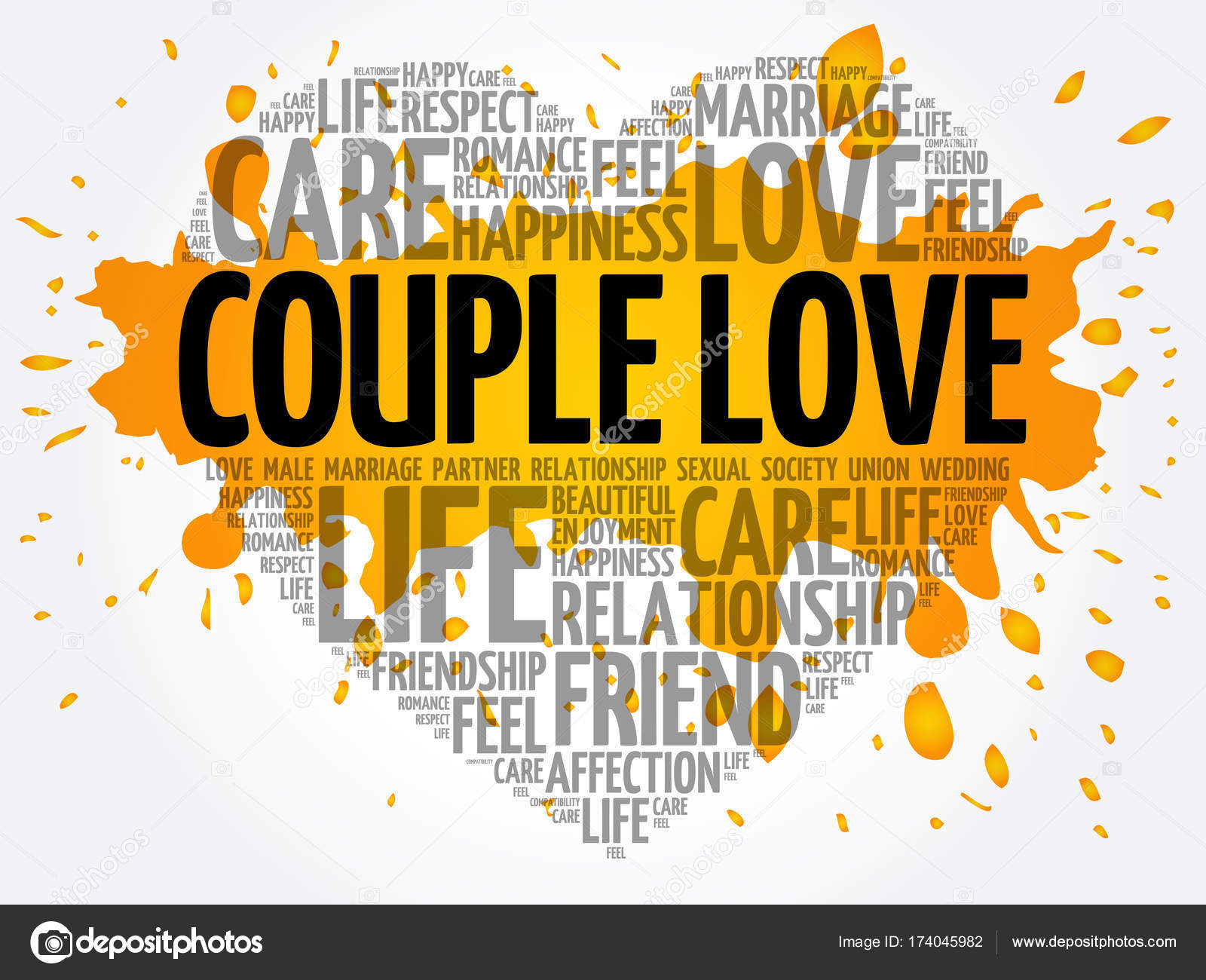 Couple Love Word Cloud Collage Stock Vector Couple Love Word Cloud Collage Stock Vector