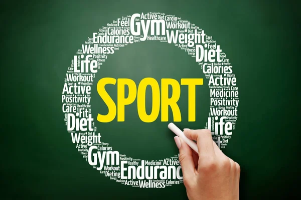 SPORT word cloud collage — Stock Photo, Image