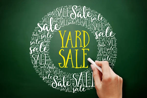 YARD SALE word cloud collage