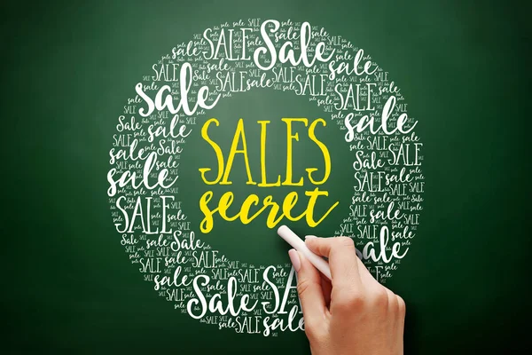 Sales Secret word cloud collage — Stock Photo, Image