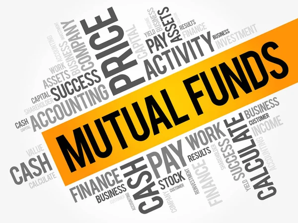 Mutual Funds word cloud collage — Stock Vector