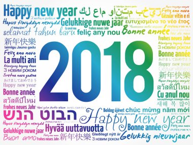 Farklı dillerde 2018 mutlu yeni yıl
