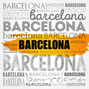 Barcelona duvar kağıdı kelime bulutu