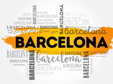 Barcelona duvar kağıdı kelime bulutu