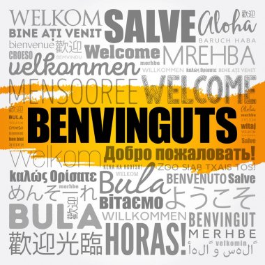 Benvinguts (Katalanca'hoş geldiniz)
