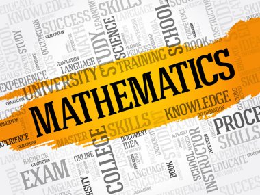 Matematik kelime bulutu kolaj
