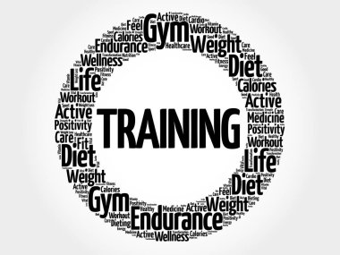 Daire damga kelime bulutu eğitim