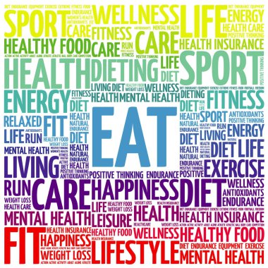 Kelime bulutu arka plan yemek