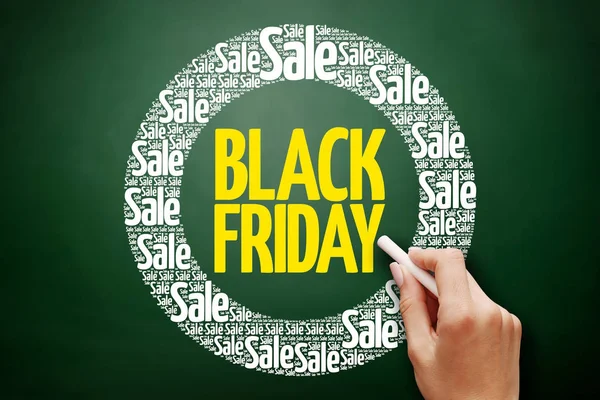 Black Friday Venta palabra nube collage — Foto de Stock