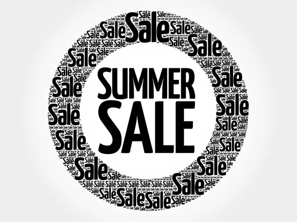 SUMMER SALE mots nuage — Image vectorielle