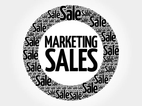 Marketing VENTES mots nuage — Image vectorielle