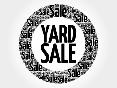 Bahçe satışı damga kelime bulutu