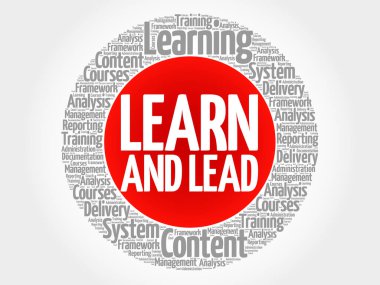 Öğrenmek ve daire word cloud yol