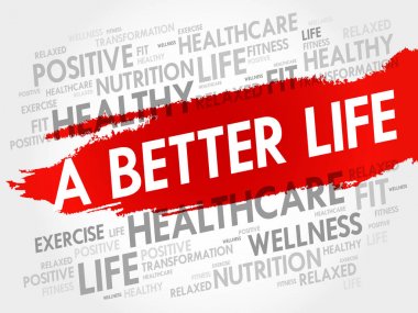 Daha iyi yaşam kelime bulutu