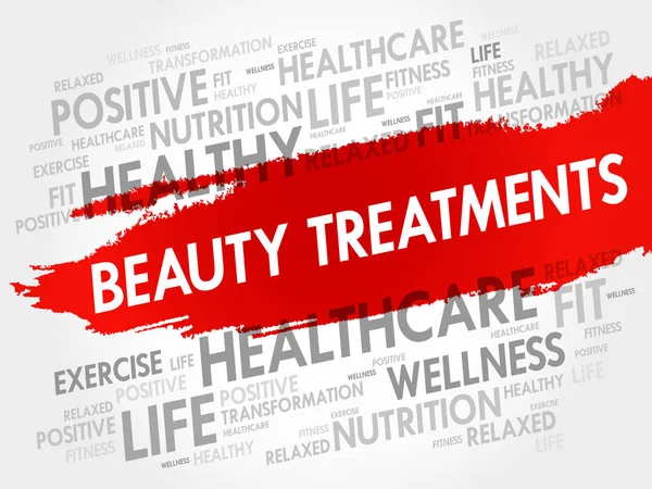 Beauty Treatments word cloud — Stock Vector