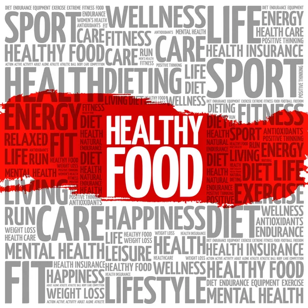 Healthy Food word cloud — Stock Vector